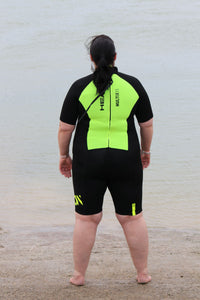 HEAD Multix Shorty Watersports Wetsuit Mens- Black / Lime - Tri Wetsuit Hire