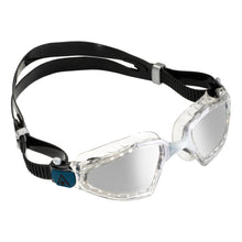 Load image into Gallery viewer, Aquasphere Kayenne PRO Goggles - Silver Titanium Mirrored Lens - Transparent/Grey