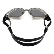 Load image into Gallery viewer, Aquasphere Kayenne PRO Goggles - Silver Titanium Mirrored Lens - Transparent/Grey