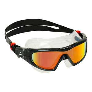 Aquasphere Vista PRO Swim Mask -  Mirrored Lens - Orange Titanium
