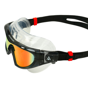 Aquasphere Vista PRO Swim Mask -  Mirrored Lens - Orange Titanium
