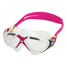 Load image into Gallery viewer, Aquasphere Vista Goggles Clear Lens - White/Rasberry - Tri Wetsuit Hire