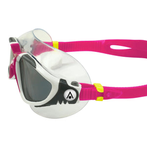 Aquasphere Vista Swim Mask - Smoke Lens - White/Raspberry