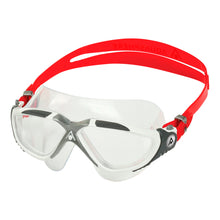 Load image into Gallery viewer, Aquasphere Vista Swim Mask -  Clear Lens - Silver/Red