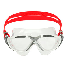 Load image into Gallery viewer, Aquasphere Vista Swim Mask -  Clear Lens - Silver/Red