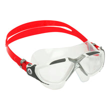 Load image into Gallery viewer, Aquasphere Vista Swim Mask -  Clear Lens - Silver/Red