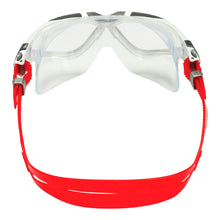 Load image into Gallery viewer, Aquasphere Vista Swim Mask -  Clear Lens - Silver/Red