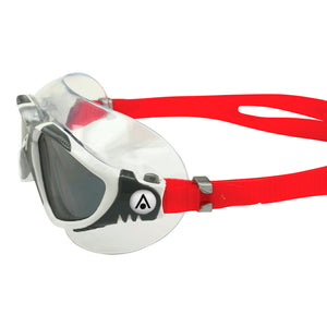 Aquasphere Vista Swim Mask - Smoke Lens - White/Grey/Red