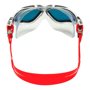 Aquasphere Vista Swim Mask -  Mirrored Lens - Red Titanium