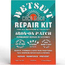 Load image into Gallery viewer, Coco Loco Wetsuit Repair Kit, Easy Iron On Patch For All Neoprene Wetsuits &amp; Drysuit Kit (10x30cm)