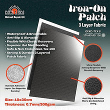 Load image into Gallery viewer, Coco Loco Wetsuit Repair Kit, Easy Iron On Patch For All Neoprene Wetsuits &amp; Drysuit Kit (10x30cm)