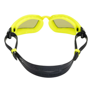Aquasphere Kayenne PRO Goggles - Yellow/Grey Titanium Mirrored
