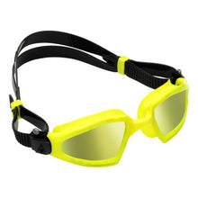 Load image into Gallery viewer, Aquasphere Kayenne PRO Goggles - Yellow/Grey Titanium Mirrored